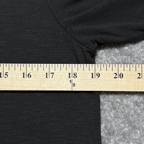 J. Jill Wearable Collection Tunic Top Women S Black V‎ Neck Rayon Stretch X68 - Picture 10 of 12